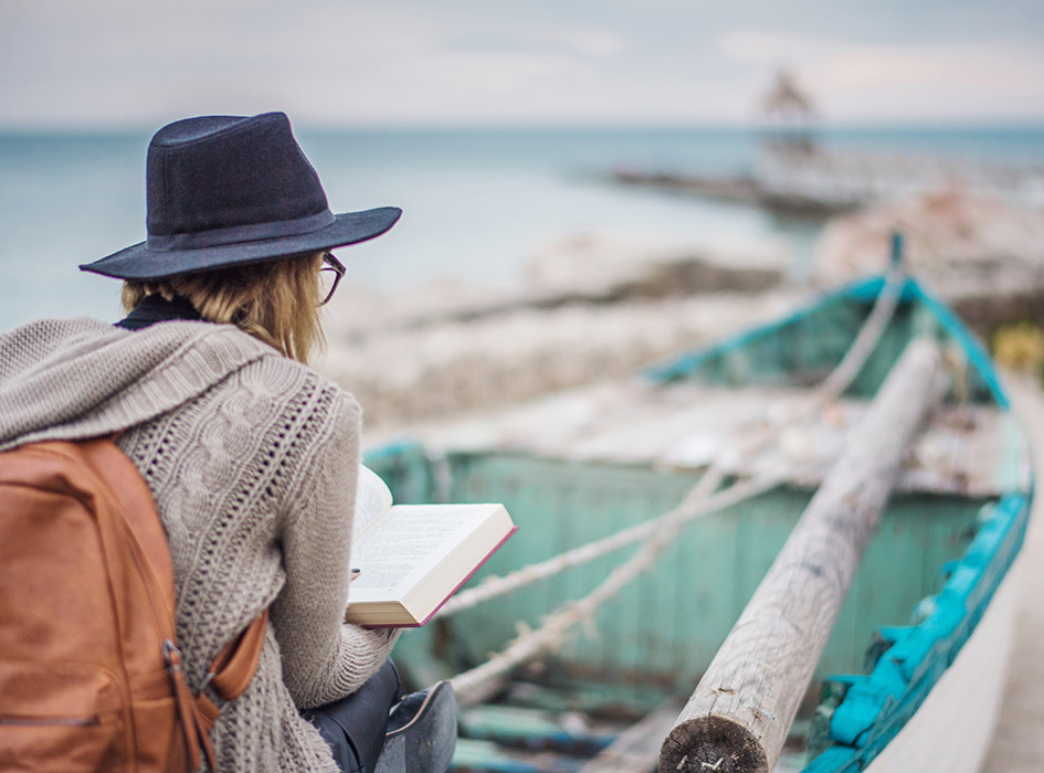 woman reading