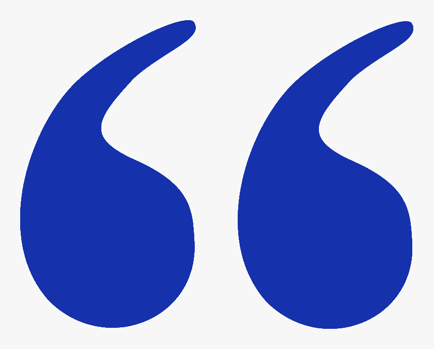 Blue Quote Symbol