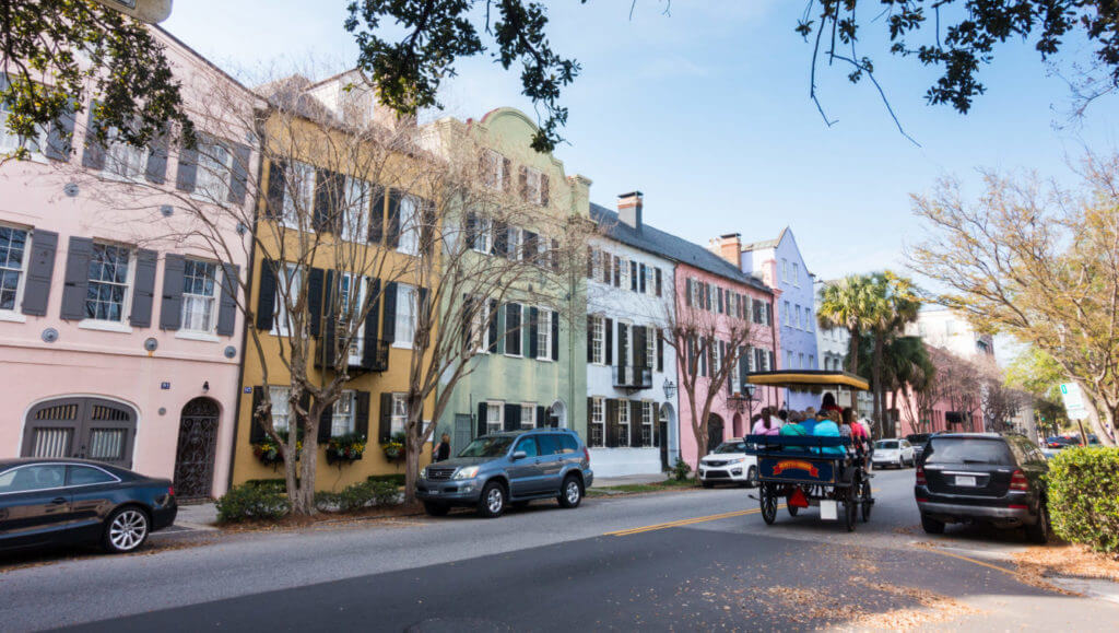 Multicolored Buildings and street Mobile Attic Website Image