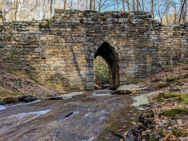 Old Stone Brick Archway Wall