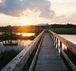 SC Boardwalk Lake Sunset Image Cropped