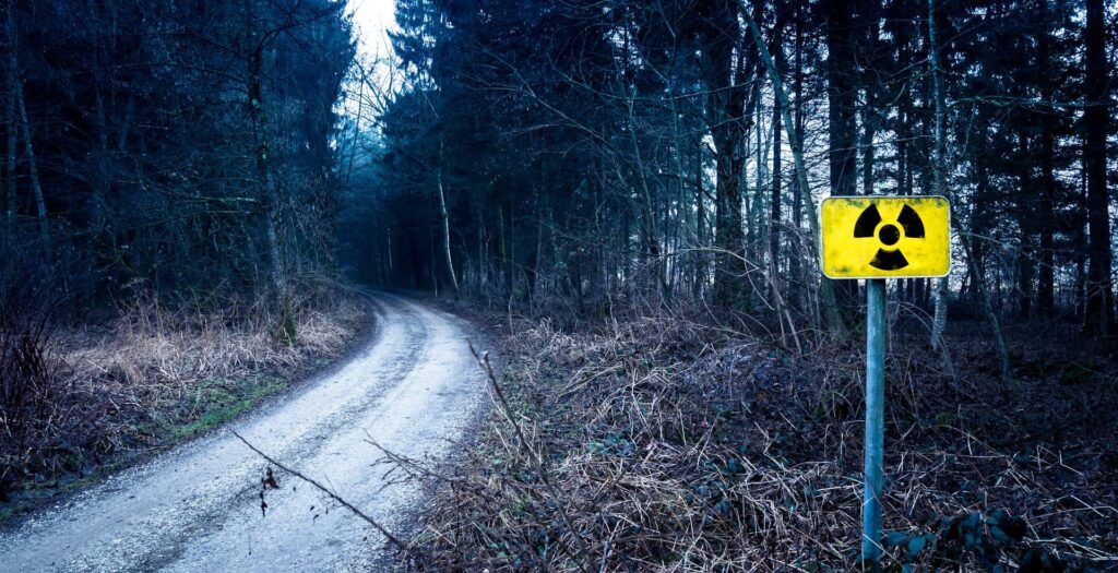 Nuclear Waste Hazard Sign